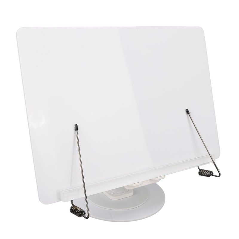 Book Reading Stand Foldable 360 Degree Rotating Book Stand Acrylic