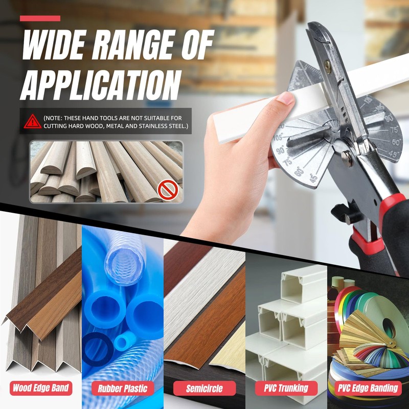Miter Shear & Cutting Tool - 45-135° Adjustable Angle with