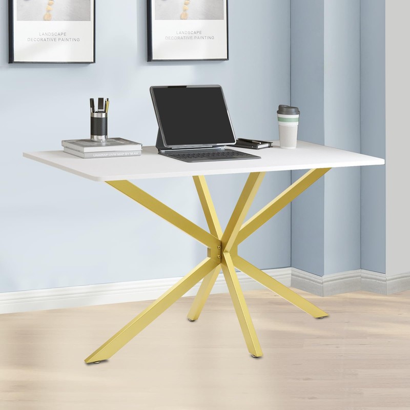 ACNAO Modern Table Base, 47.3 * 29in Metal Dinning Table