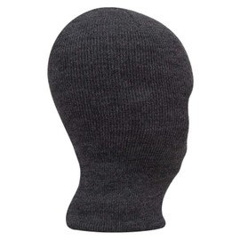 Charcoal Heather One Hole Thinsulate Ski Mask - Single Piece - Made in USA