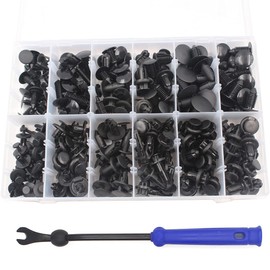 Car Retainer Clips 240pcs 12 Sizes Push Retainer Clips Nylon Clips Rivet Car Body Trim Clips Assortment with Screwdriver for GM Ford Toyota Honda Chrysler