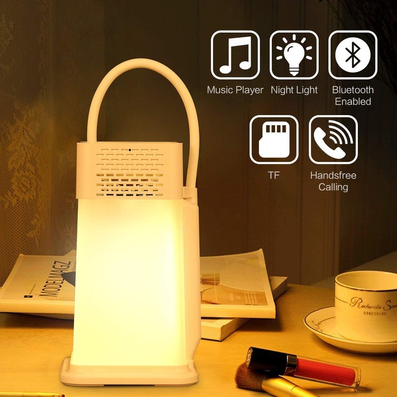 AGM LED Bedside Lamp, 1200 mAh Night Light with Bluetooth