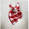 Tartan Check Dog Bandana, Ties Like a Neckerchief, Soft Cotton