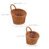 CIYODO 2pcs Woven Storage Basket Wall Hanging Fruit Basket for