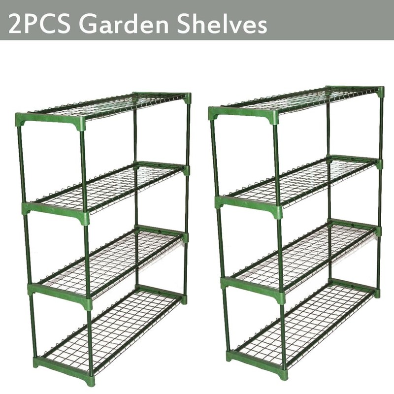 Panana 4 Tier Garden Greenhouse Steel Staging Shelving Plant Stand