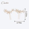 Casdre Crystal Bride - Horquillas para el pelo de boda