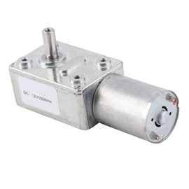 DC 12V 100RPM Worm Gear Motor Reversible High Turbo Gear Motor Metal Reducer Gear