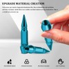 QZTYTY 4PCS 60mm Spiked Aluminum Stem Valve Caps, Tire Valve