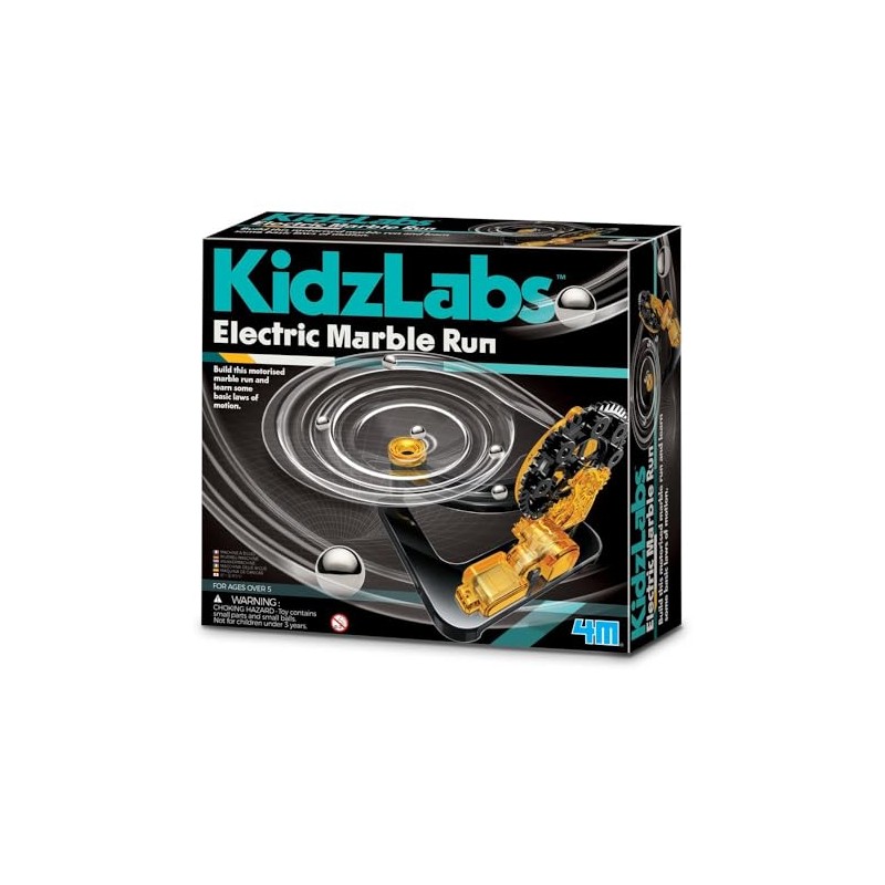 4M - KidzLabs/Electric Marble Run, Motorised Science Kit for Kids