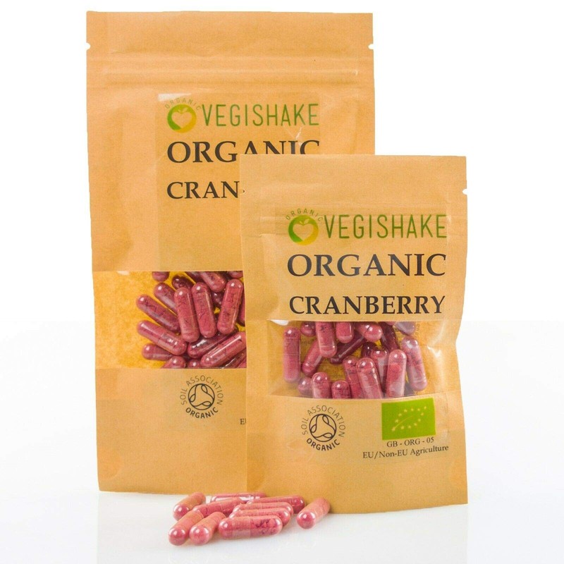Organic Cranberry HPMC Capsules Urinary Bladder Kidney Liver Immune Vegan