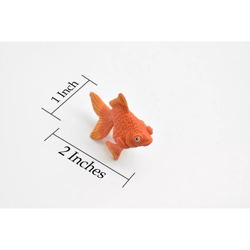 K&M Goldfish, Fantail Fish Toy, Very Nice Plastic Replica Model,