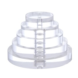 B&P Lamp® 8 Inch Diameter Round Acrylic Footed Lamp Base