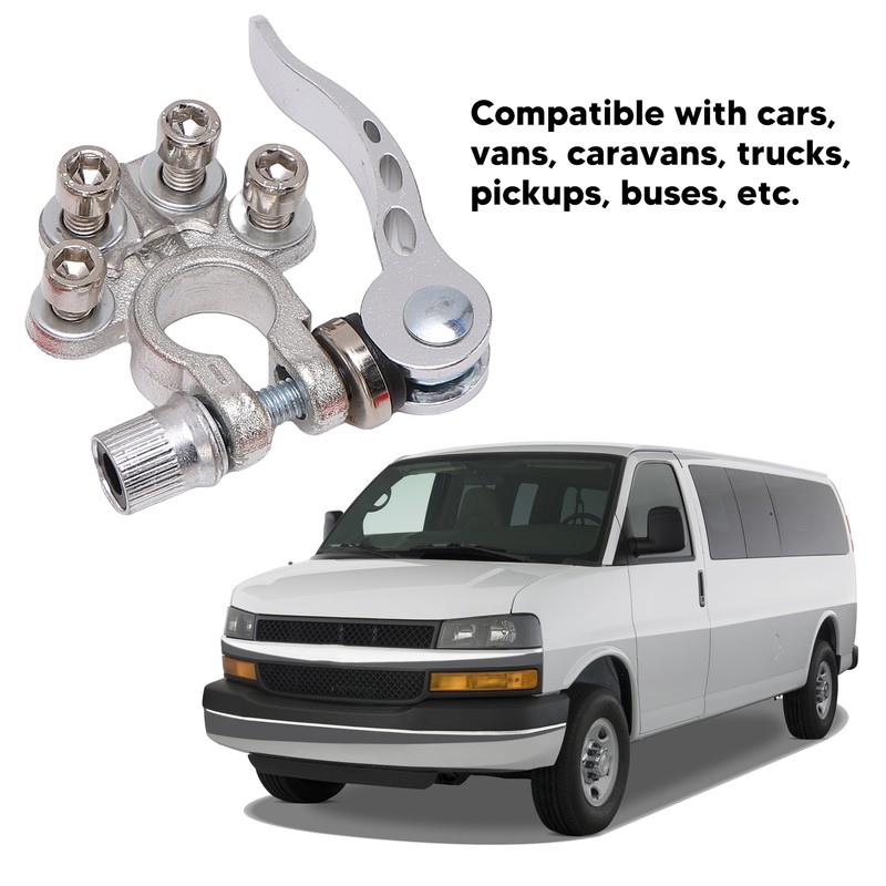 4 Way Battery Terminal Connectors Quick Release Disconnect for Cars