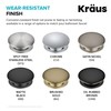 KRAUS Bathroom Sink Pop-Up Drain Assembly in Matte Black for