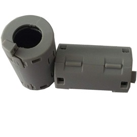 8pcs Inner 11mm 0.43''Noise Cancel Clip ferrite core Cable Wires EMI Filter ferrite Ring RF Choke ferrite Bead 2132-1130 Grey