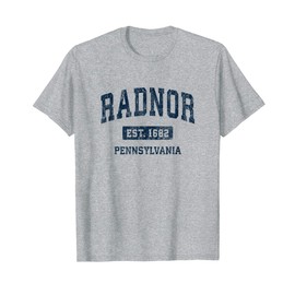 Radnor Pennsylvania PA Vintage Athletic Sports Design T-Shirt
