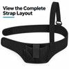Adjustable Shoulder Holster – Black Underarm Holster with Retention Strap