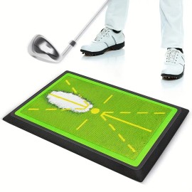 Pro-Grade Golf Swing Trainer Mat - Instant Shot Analysis for Indoor/Outdoor Practice