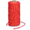 G2PLUS Christmas Coloured String Twine, 200M Red and White Cotton