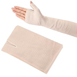 4 Pairs Tubular Splint Socks, Elastic Plaster Sleeve Gauze Sleeve Wrist Thumb Spigot Soft Tubular Bandage for Wrist Arm Leg Wrap Under Plaster Pr