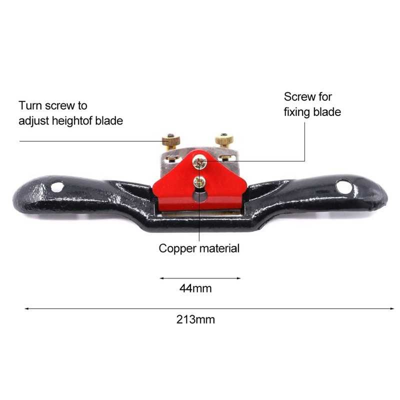 Tailplane 10 inch Adjustable Spokeshave with Flat Base Adjustable Adjustment