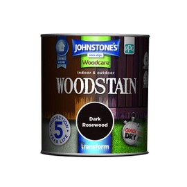 Johnstone's Woodcare Indoor and Outdoor Woodstain - Dark Rosewood 250ml