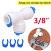Qrity Pack of 20 Small Clip 3/8 Inch Locking Clips