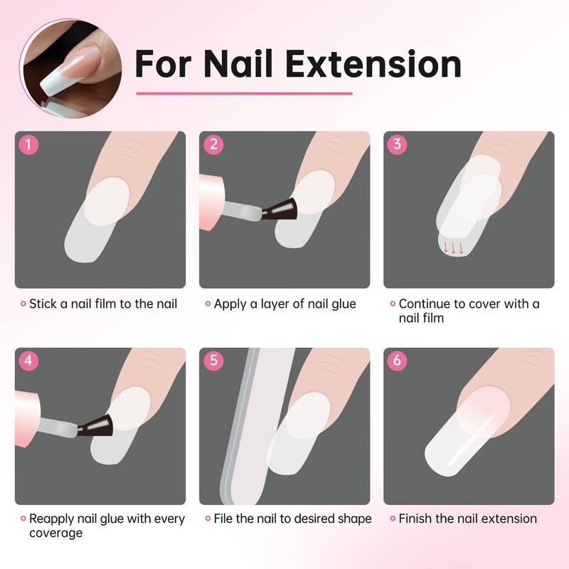 Chrontier Silk Nail Wrap Instant Reinforce Repair Bandage Tape Protector