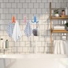 Litinliv Pack of 6 Children's Colourful Wall Hooks, Coat Hooks