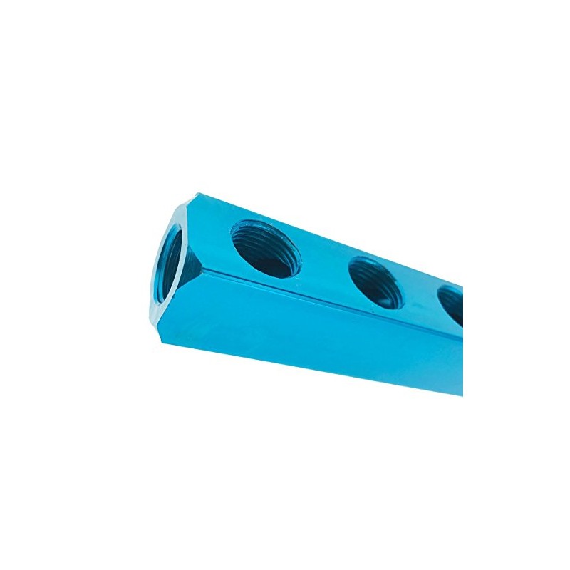 1/2" PT Threaded Ports Aluminum Quick Connect 5 Way Air