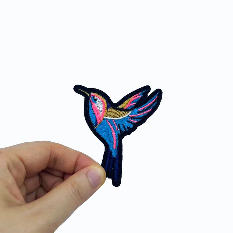15 Pcs Birds Embroidered Patches for Clothing Hummingbird Iron On
