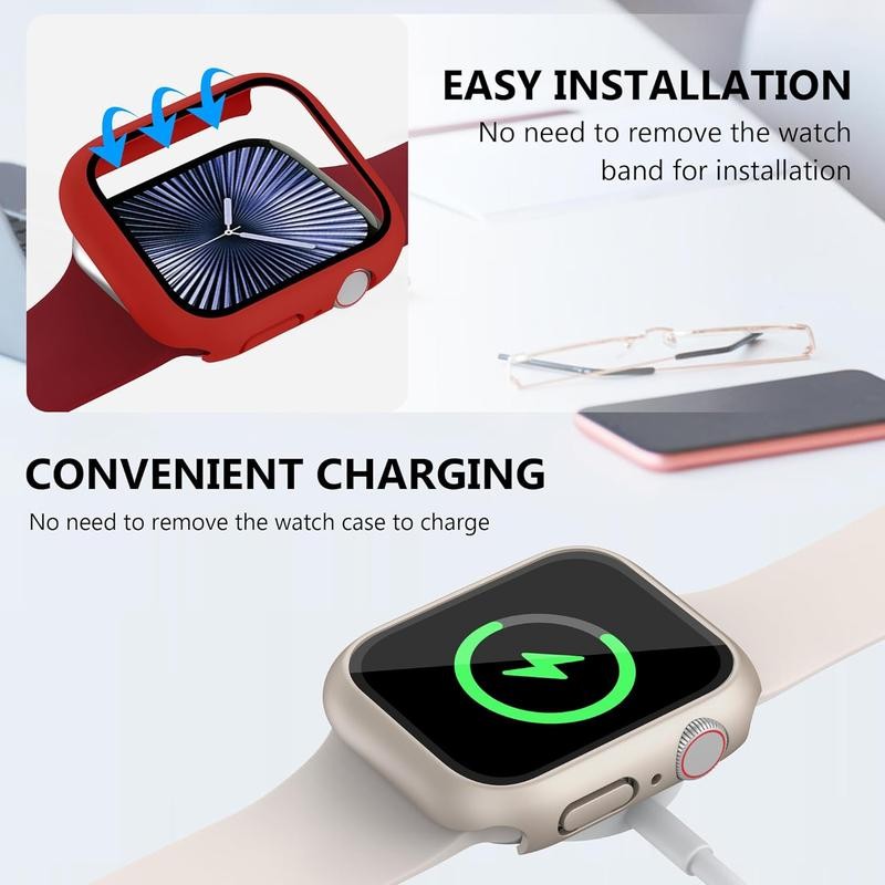 8 Pack Case for Watch Series 10 46mm with Tempered