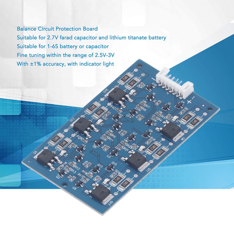 2.7V Farad Capacitor Protection Board Lithium Titanate Battery Balance Protection