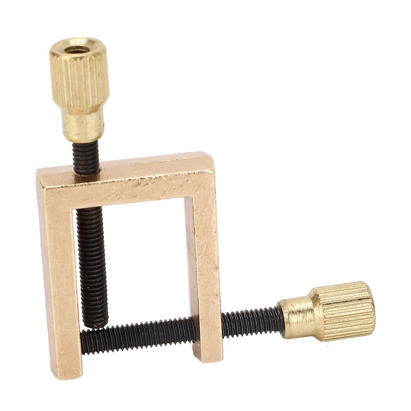 Violin Crack Clamp Double Screw Brass Square Clip Violin Fixing
