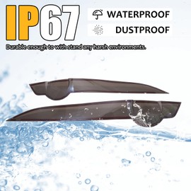 Daeiclru Car Tail Light Lamp Cover Compatible with Jaguar F-Type 2013-2020, Smoked Taillight Shell Trim Cover Taillight Lamp Trim Cover Rear Headlight Protection Cover Accessories