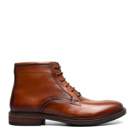 Florsheim Forge Plain Toe Lace Up Boot Men's Boot, 7 2E US, Cognac