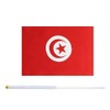 5 Pack Tunisia Tunisian Mini HandHeld Stick Flag,Suitable For Various