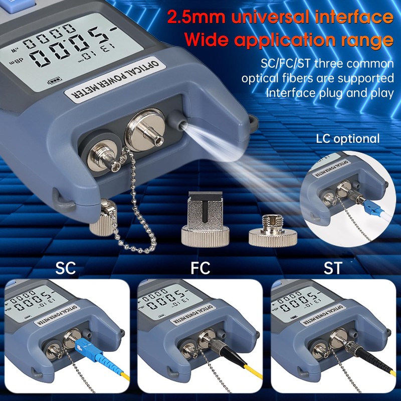 Duogalia Fiber Optical Power Meter with 1mW Light Source SC