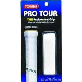 Tourna Pro Tour Thin Replacement Tennis Grip 1.5mm White