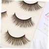 FRCOLOR False Eyelashes Pack 3 Pairs Natural Fluffy Lightweight Comfortable