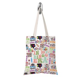 FOTAP Bingo Player Gift Gambler Gift Lucky Bingo In My Bingo Era Bingo Bag For Women Bingo Lover (BINGO ERA tote uk)