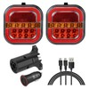 Wireless Trailer Lights for Towing, Rechargeable LED Tail Light Kit