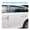 Hypersonic Car Door Edge Protector Guards Auto Plastic Black Door
