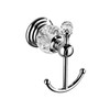 PEONYBATH Chrome Bathroom Robe Hooks,Towel Hook Silver Crystal Bathroom Hardware
