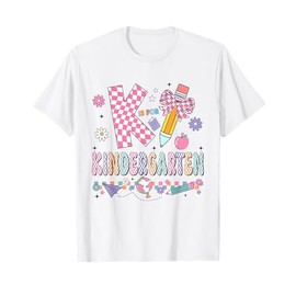 K Is For Kindergarten Teacher Coquette Bow Back To School T-Shirt