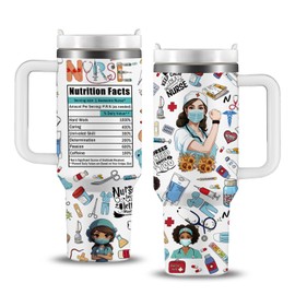 Nurse Gifts for Women, Nurse Tumbler Cup, Nurse Gifts, Nurse Appreciation Gifts, Graduation Christmas Gifts for Nurses, Gifts for Nursing Students, 40oz Nurse Mugs with Handle