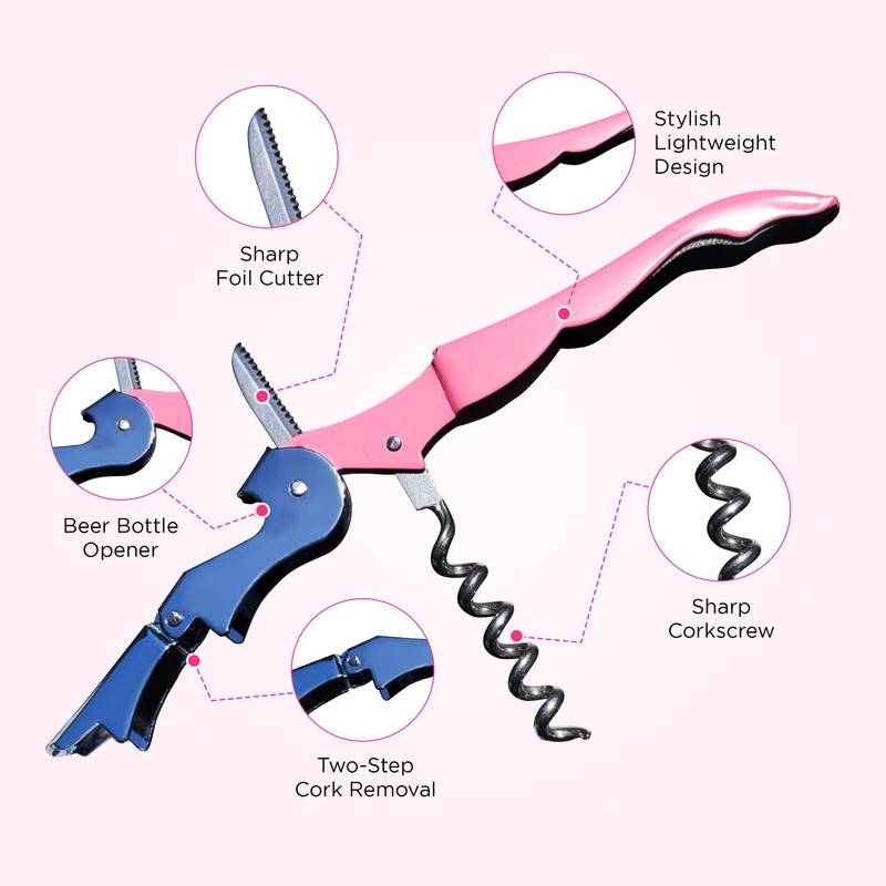 Shakey Wine Key! - Professional Waiter's Corkscrew Wine Bottle Opener