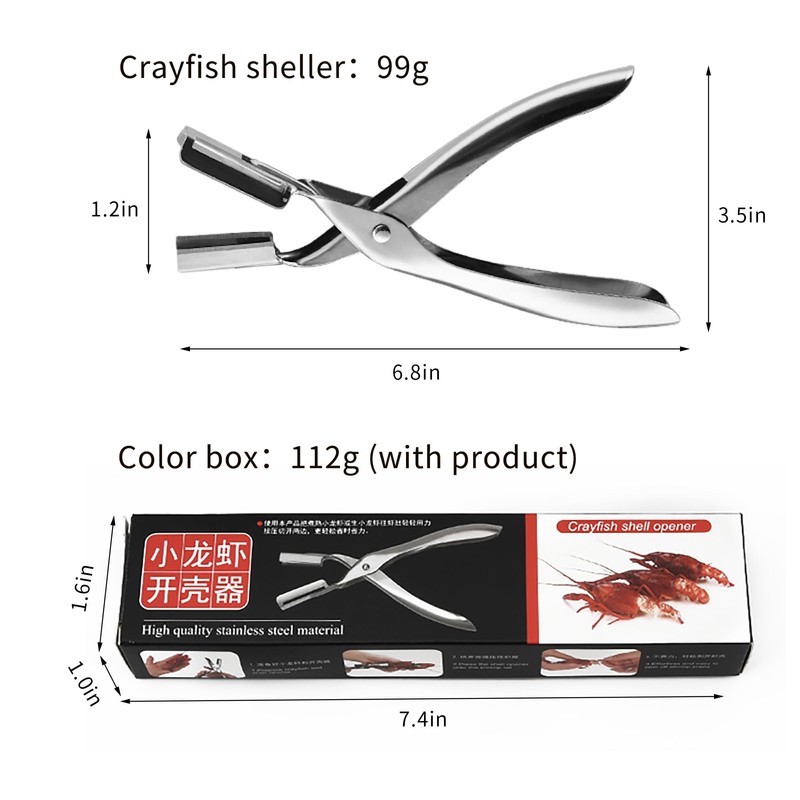 2024 Upgraded Crawfish Peeler - easily removes tail meat, protects