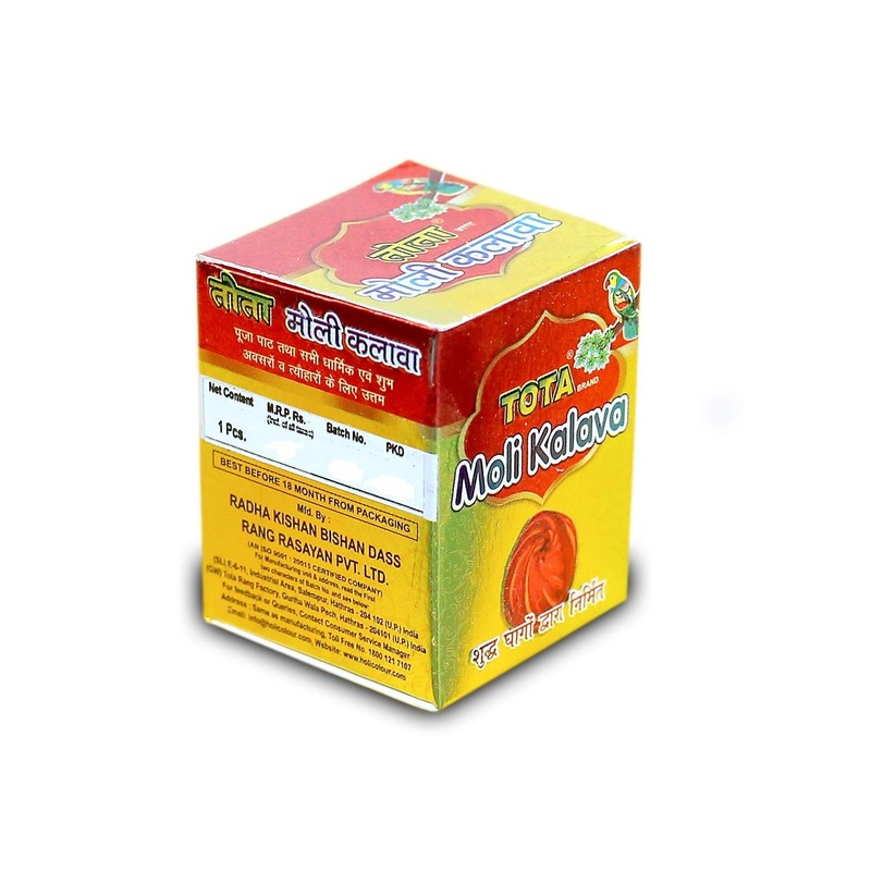 TOTA Moli Kalava for Puja 100% Cotton Kalawa Mauli Scent