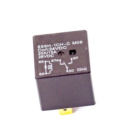 Automotive Power Relay, 24VDC Coil, 20A/15A 28VDC, 5-Pin, Model 896H-1CH-C